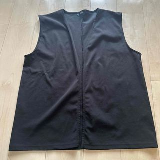 アズールバイマウジー(AZUL by moussy)のAZUL BY MOUSSY 黒 ベスト L ジャケット　トップス　レディース(ベスト/ジレ)