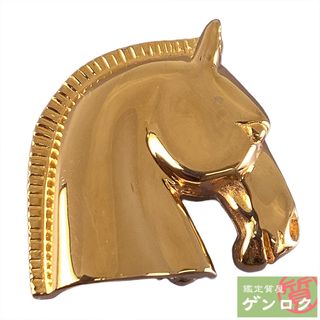 エルメス(HERMES)の【中古】HERMES エルメス ホースヘッド ブローチ【質屋】(ブローチ/コサージュ)