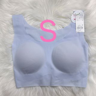 トリンプ(Triumph)のトリンプ 綿混タイプ スロギーG028 カップ付きハーフトップ ブルー S(その他)