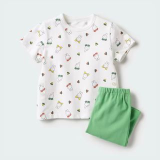 miffy - 【新品】UNIQLO  緑色 ミッフィー  ドライパジャマ 110cm