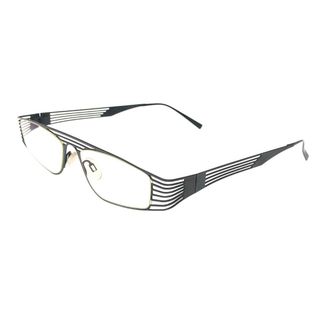美品 フート hoet 度入り メガネ   ブラック/クリア  メンズ ベルギー製　240001152525(サングラス/メガネ)