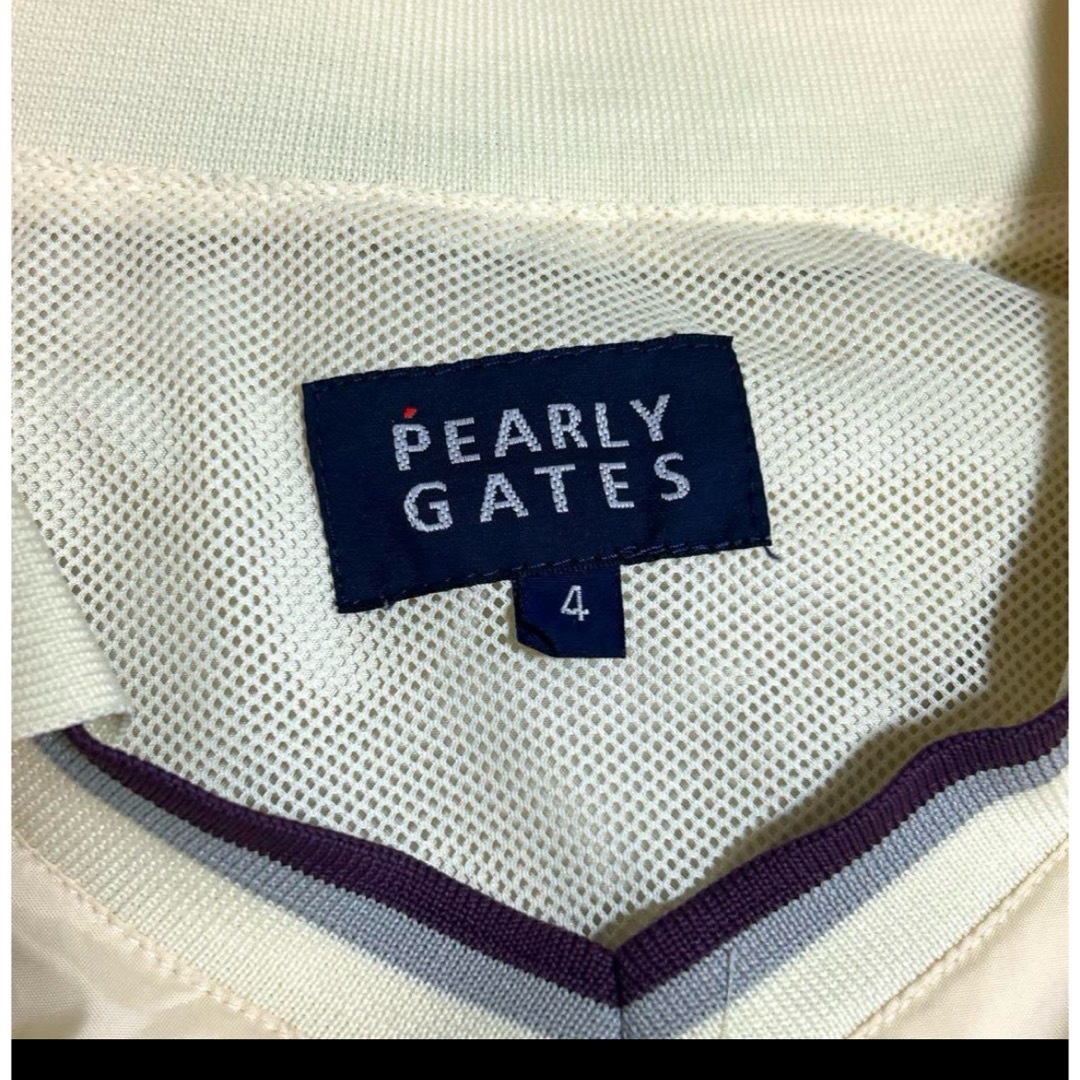 PEARLY GATES(パーリーゲイツ)のパーリーゲイツ　半袖　プルオーバー　シャカシャカ　メッシュ　4 スポーツ/アウトドアのゴルフ(ウエア)の商品写真