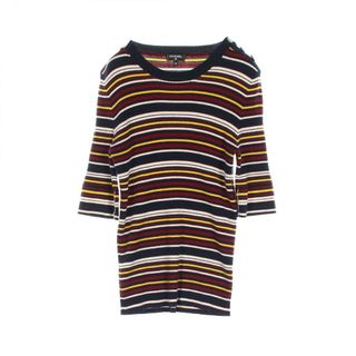 シャネル(CHANEL)のシャネル CHANEL ココマークボタン ニット 衣料品 トップス カシミヤ シルク レディース ネイビー系 / マルチカラー P59821K07816 【中古】(ニット/セーター)