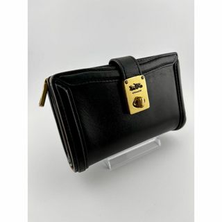 コーチ(COACH)のCOACH 二つ折り財布 ハットン ウォレット ターンロック 4841 ブラック(財布)