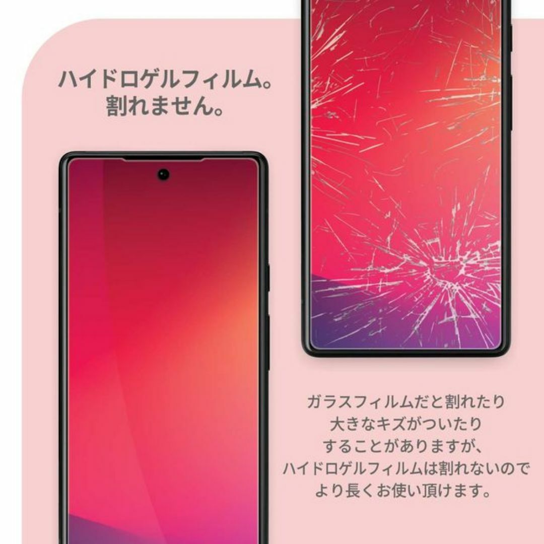 Google pixel 6a ハイドロゲルフィルム2枚 スマホ/家電/カメラのスマホアクセサリー(保護フィルム)の商品写真