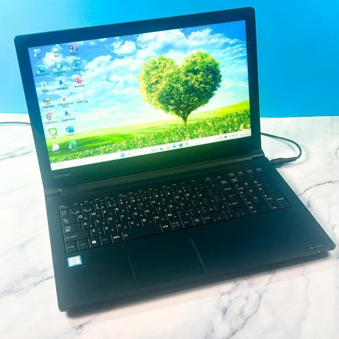 dynabook(ダイナブック)のオフィス付でコスパ良！メモリ8GB・SSD・カメラ・Win11・ノートパソコン スマホ/家電/カメラのPC/タブレット(ノートPC)の商品写真