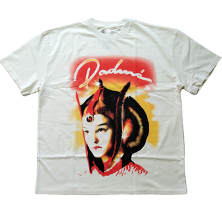 スターウォーズ　Tシャツ　M 実寸はXLくらい　クリーム色　アミダラ　公式 *(Tシャツ/カットソー(半袖/袖なし))