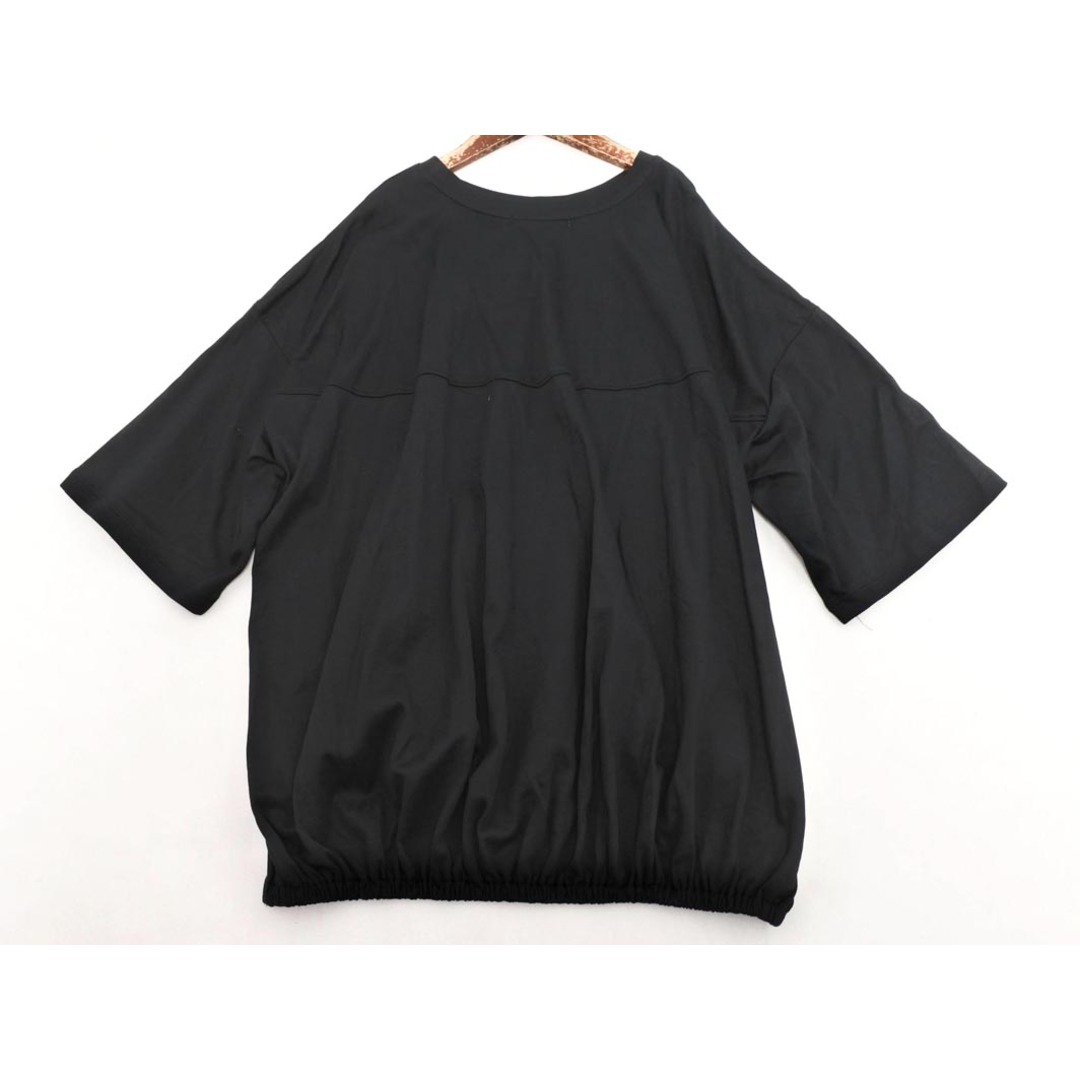 新品 AMERICAN HOLIC アメリカンホリック バック ギャザー ロゴ カットソー sizeM/黒 ■◆ レディース レディースのトップス(カットソー(半袖/袖なし))の商品写真