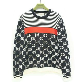 GUCCI グッチ/ジャガード ボーダー プルオーバー ニット/496458/Aランク/67【中古】(ニット/セーター)