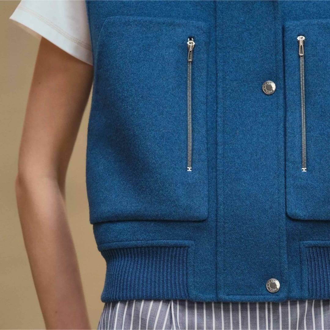 HERMES(エルメス)のエルメス　ショートジャケット カシミヤ・ダブルフェイス レディースのジャケット/アウター(テーラードジャケット)の商品写真