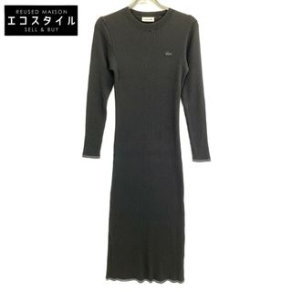 ラコステ(LACOSTE)のラコステ EF9400-99 ﾌﾞﾗｯｸ ｳｰﾙ ﾘﾌﾞﾆｯﾄ ﾄﾞﾚｽ 38(その他)