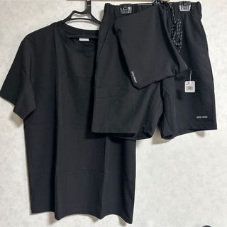 シェラデザイン(SIERRA DESIGNS)のシェラデザイン セットアップ バッグ ブラック Mサイズ 3点 キャンプ(Tシャツ/カットソー(半袖/袖なし))