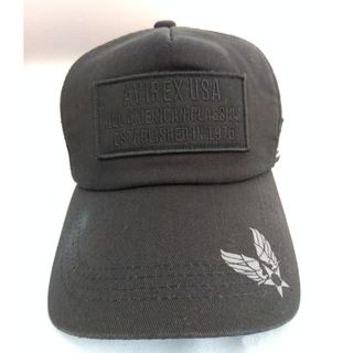 アヴィレックス(AVIREX)のAVIREX USA キャップ ブラック バックメッシュ(キャップ)