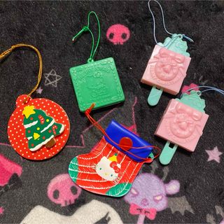 ハローキティ(ハローキティ)のサンリオ キティ プレミアム マスコット クリスマス 1980年代 レトロ(キャラクターグッズ)