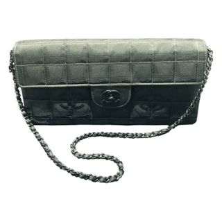 シャネル(CHANEL)の　シャネル CHANEL チョコバーショルダー ブラック ナイロンジャガード レディース ショルダーバッグ(ショルダーバッグ)