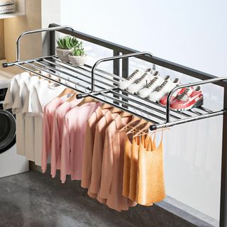 【在庫セール】seacall 物干し ステンレス ベランダ物干し 折りたたみ 屋(その他)