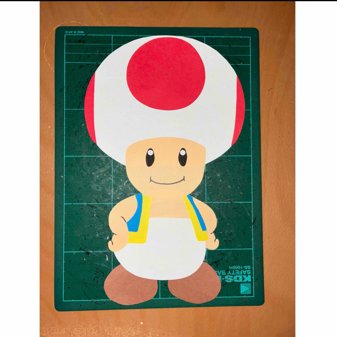 壁面　スーパーマリオ　画用紙　キャラクター ハンドメイドの素材/材料(型紙/パターン)の商品写真
