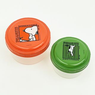 スヌーピー(SNOOPY)のスヌーピー 75th 抗菌 ラウンド型フードコンテナ(S/M) お弁当箱 日本製 ランチ SNOOPY(日用品/生活雑貨)