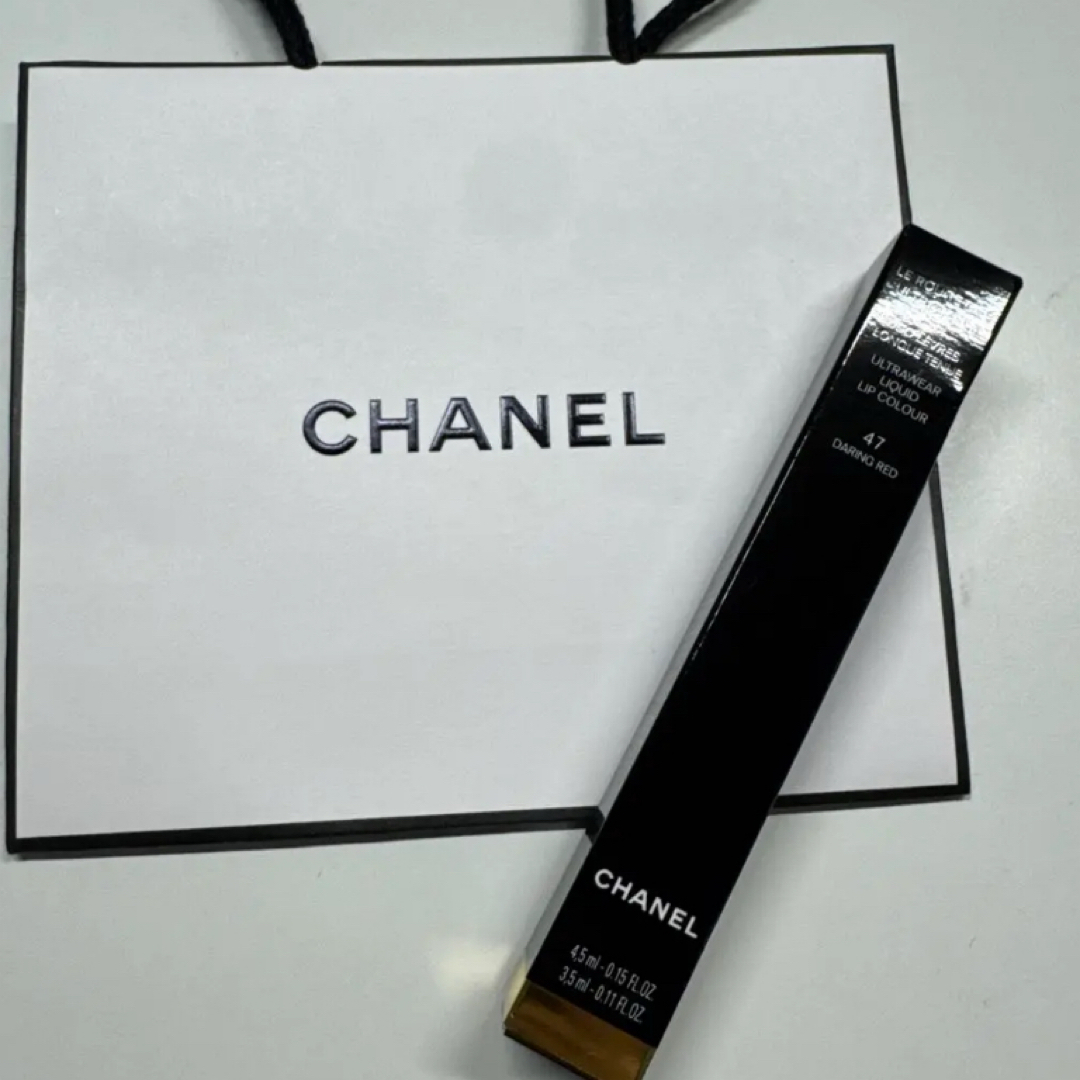 CHANEL(シャネル)のシャネル　ルージュ デュオ ウルトラ トゥニュ 47 - ダーリン レッド コスメ/美容のベースメイク/化粧品(口紅)の商品写真