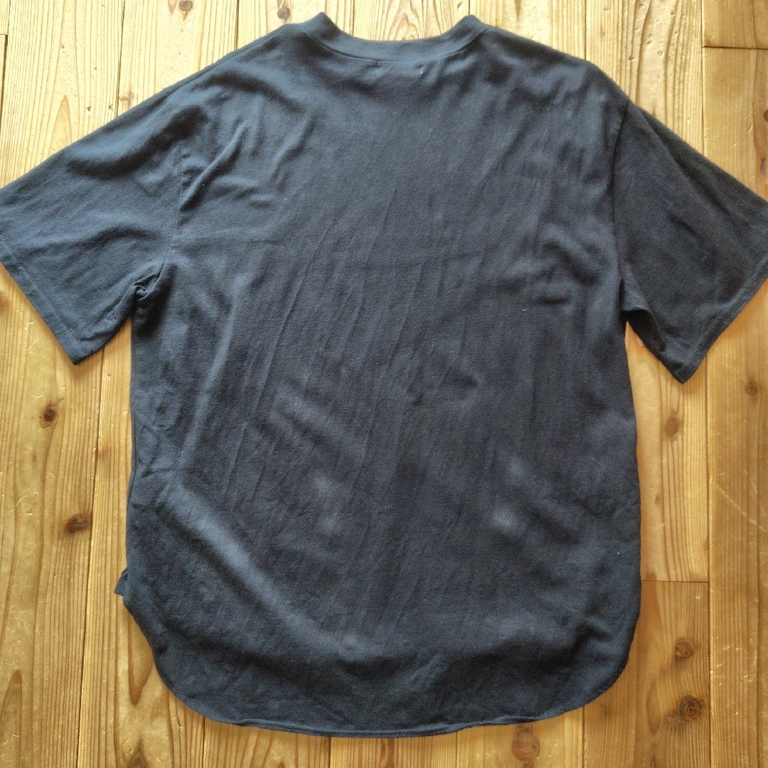 PAGEBOY(ページボーイ)のPAGEBOY ページボーイ BIGシルエットT 黒 チュニックロングTシャツ レディースのトップス(Tシャツ(半袖/袖なし))の商品写真