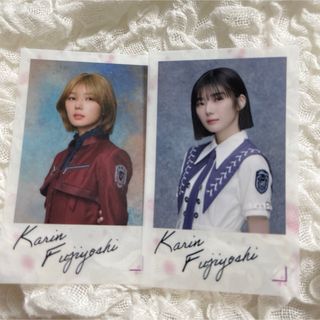 サクラザカフォーティシックス(櫻坂46)の【匿名配送】藤吉夏鈴 ランダムクリアステッカー 2種(アイドルグッズ)