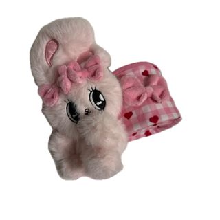 【新品】エスターバニー ぬいぐるみ付き小物入れ ピンク(キャラクターグッズ)