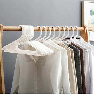 Eachjoy 20本セット ハンガー かたくずれ防止 せんたく用 洗濯物ハンガ(日用品/生活雑貨)
