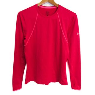 ナイキ(NIKE)のナイキ 長袖Ｔシャツ ストレッチ スポーツウエア トップス レディース Lサイズ ピンク NIKE(Tシャツ(長袖/七分))