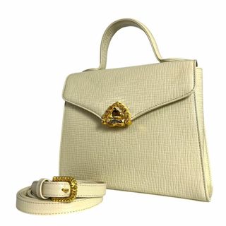 Ungaro ウンガロ ハンドバッグ ショルダー 2way ゴールド金具(ハンドバッグ)