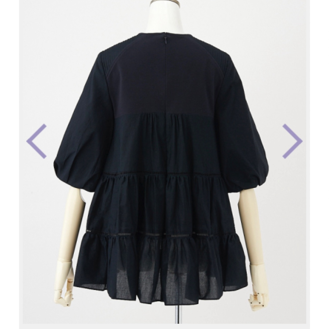 BORDERS at BALCONY バレリーナトップ ネイビー