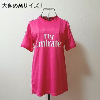 レディース 大きめMサイズ ゆるだぼ  ピンク イベント 運動着トップス(Tシャツ(半袖/袖なし))