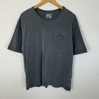 ラコステ(LACOSTE)のLACOSTE ラコステ VINTAGE WASHED ポケットTシャツ スミクロ 5サイズ メンズ 古着 アメカジ(Tシャツ/カットソー(半袖/袖なし))