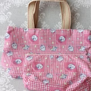 半額セール‼️トートバッグ&ポーチセット品　ハンドメイド🌷(トートバッグ)