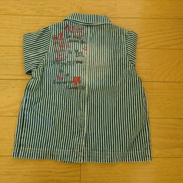 e.a.B(エーアーベー)のeaB ストライプ春ジャケット 90センチ 美品 キッズ/ベビー/マタニティのキッズ服男の子用(90cm~)(ジャケット/上着)の商品写真