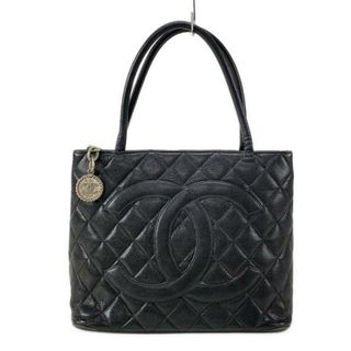 シャネル(CHANEL)のCHANEL(シャネル) トートバッグ 復刻トート A01804 黒 シルバー金具(トートバッグ)