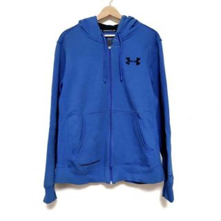 UNDER ARMOUR(アンダーアーマー) パーカー サイズL メンズ - ブルー×黒 長袖/ジップアップ