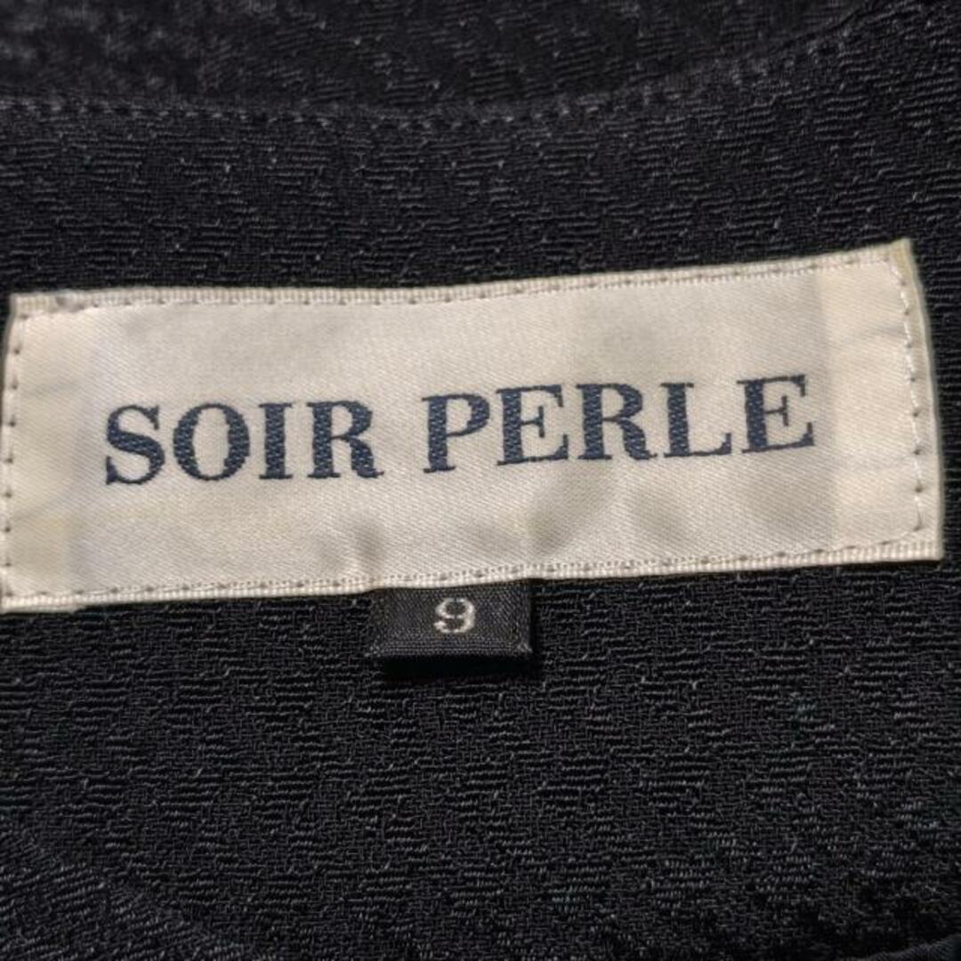SOIR PERLE(ソワール ペルル) ワンピーススーツ レディース - 黒 肩パッド レディースのフォーマル/ドレス(スーツ)の商品写真