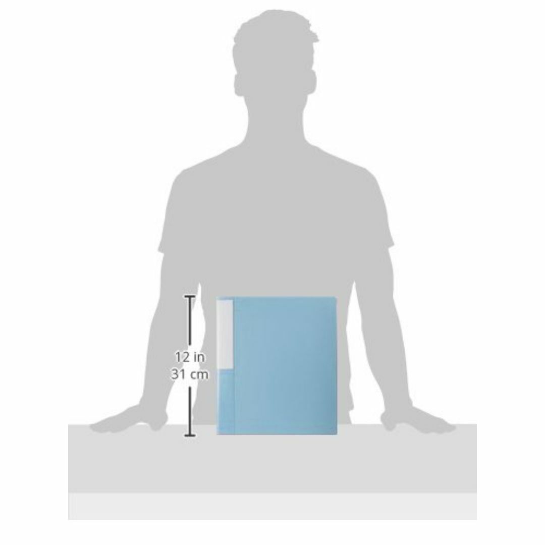コクヨ ファイル 名刺ホルダー POSTY 替紙式 500名 A4 ライトブルー その他のその他(その他)の商品写真