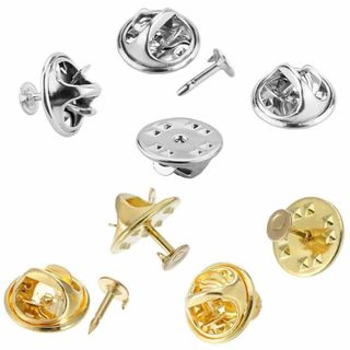 【BEAUTY PLAYER】ピンバッジ 留め具 蝶タック 10mm 60組セッ(その他)