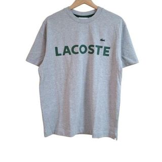 ラコステ(LACOSTE)のLacoste(ラコステ) 半袖Tシャツ サイズS(US) メンズ - グレー×ダークグリーン×マルチ クルーネック(Tシャツ/カットソー(半袖/袖なし))