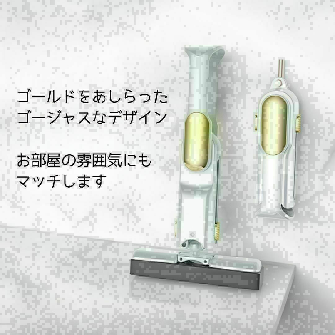 掃除を楽に★折りたたみ式ミニモップ4点セットお掃除｜スポンジ3個｜ハンディタイプ インテリア/住まい/日用品の日用品/生活雑貨/旅行(日用品/生活雑貨)の商品写真