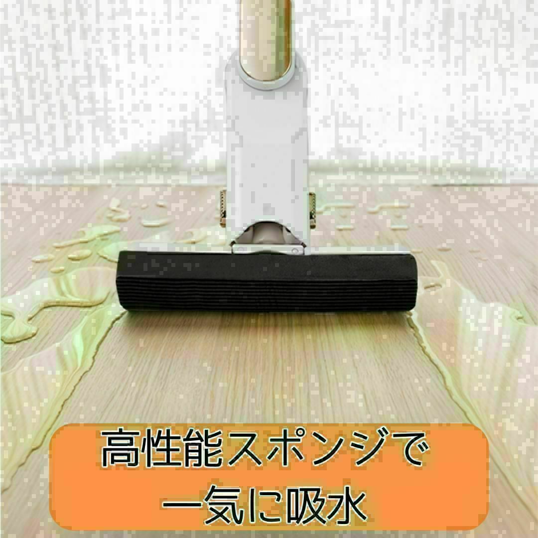 掃除を楽に★折りたたみ式ミニモップ4点セットお掃除｜スポンジ3個｜ハンディタイプ インテリア/住まい/日用品の日用品/生活雑貨/旅行(日用品/生活雑貨)の商品写真