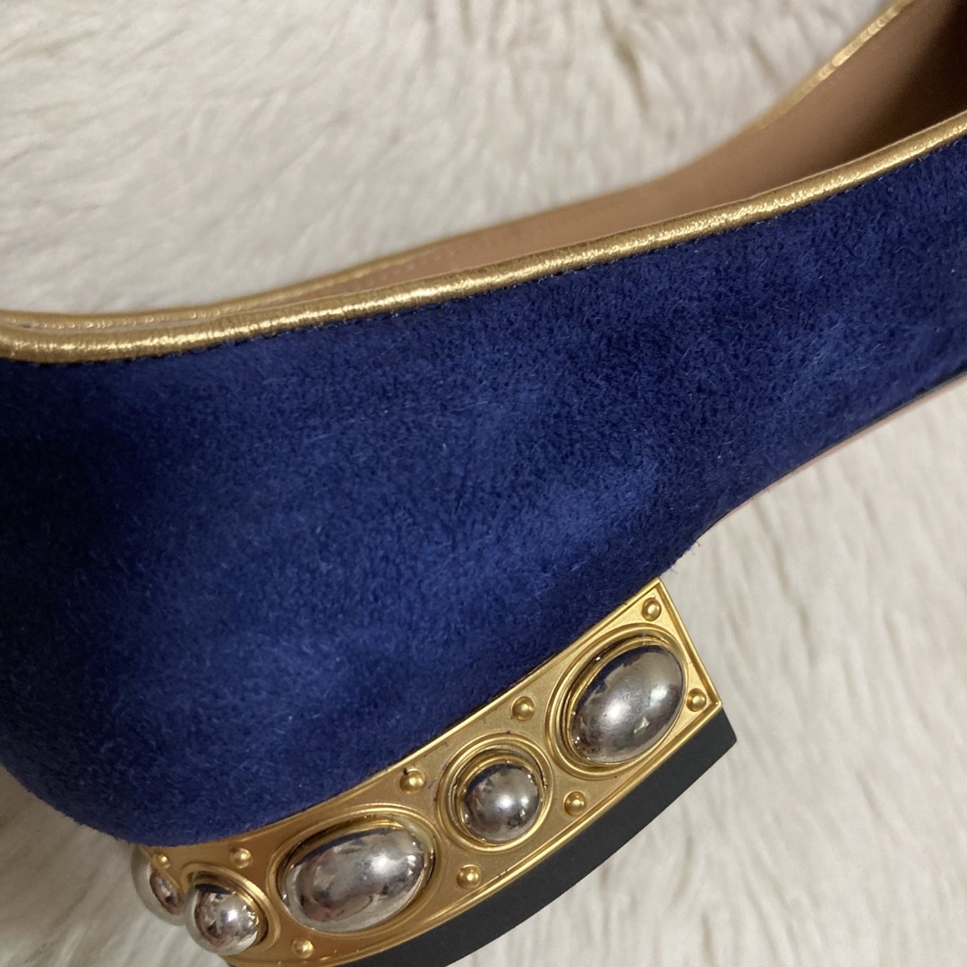 Aquazzura(アクアズーラ)のAquazzura アクアザーラ ビジュー ストラップパンプス フラット レディースの靴/シューズ(ハイヒール/パンプス)の商品写真