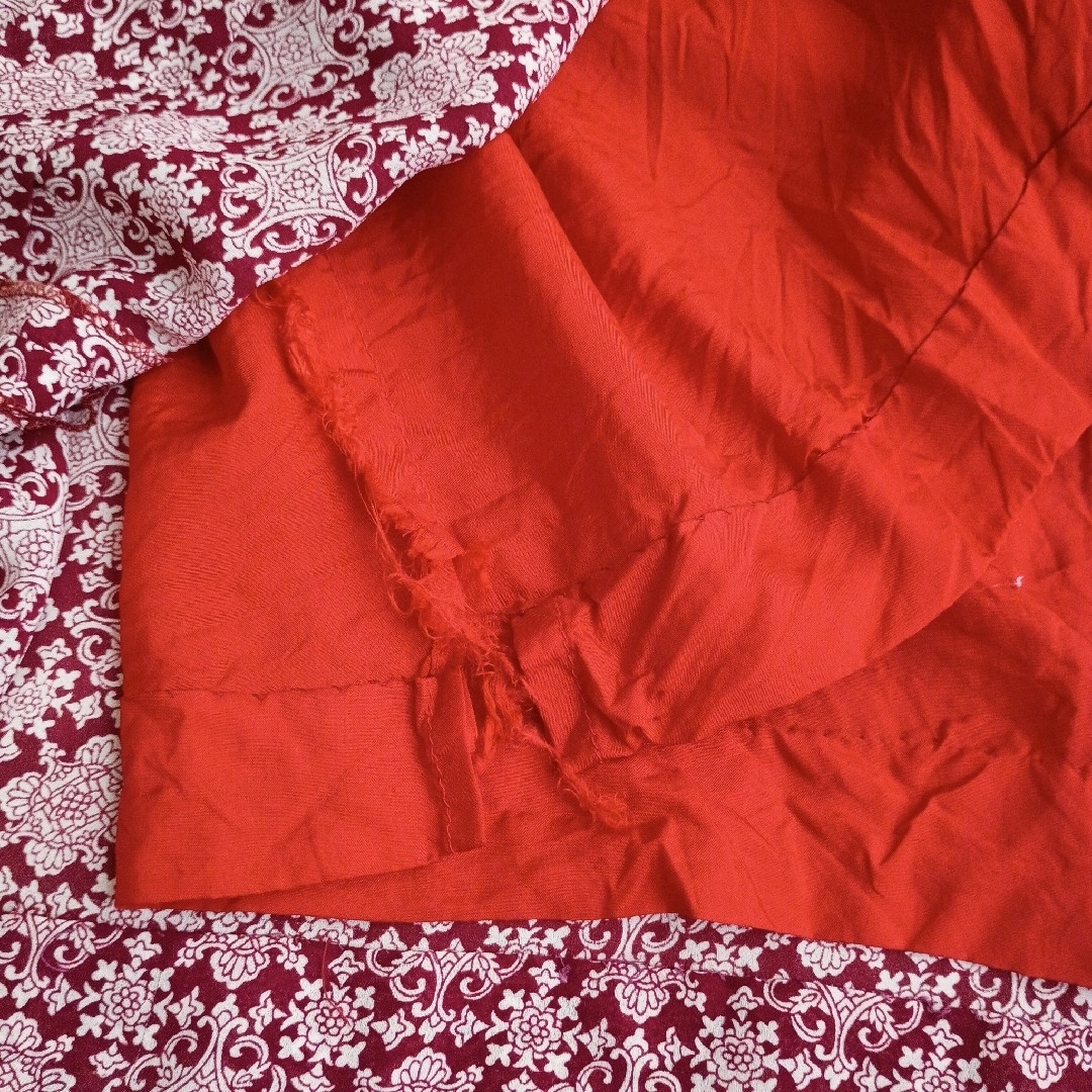 VINTAGE(ヴィンテージ)の【日本製】昭和レトロ　総柄　花柄　スタンドカラー　シフォン　ワンピース　ノースリ レディースのワンピース(ひざ丈ワンピース)の商品写真