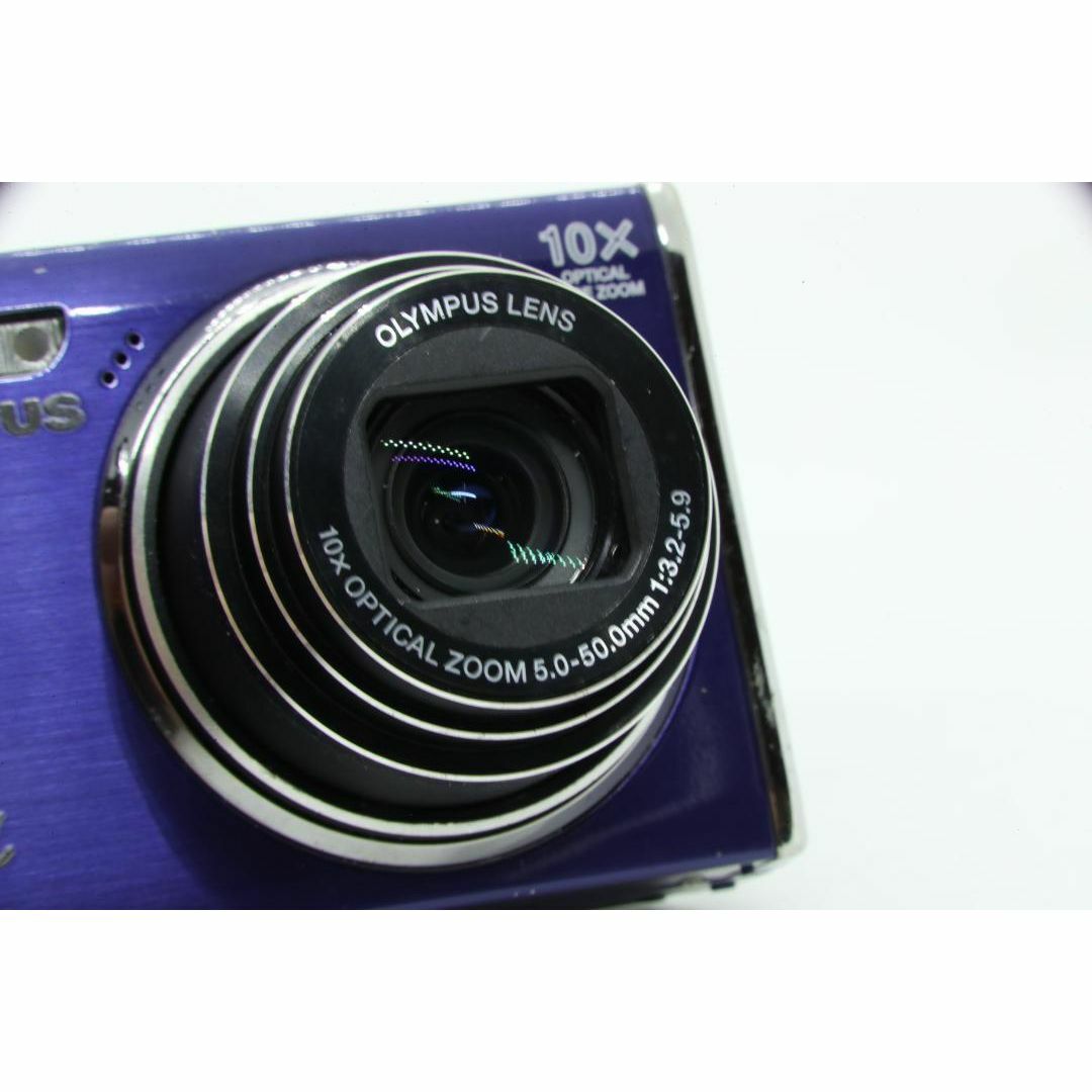 【※送料無料】OLYMPUS - μ-9000 コンパクトデジタルカメラ ブルー S2293】 OLYMPUS μ-9000 ブルー オリンパス ミューの通販 by