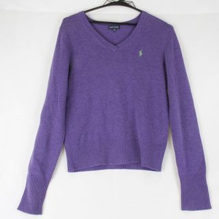 Ralph Lauren - 『USED』RALPH LAUREN【ラルフローレン】 150 パープル ニット コットン/ナイロン/毛 レディース セーター 春秋 紫