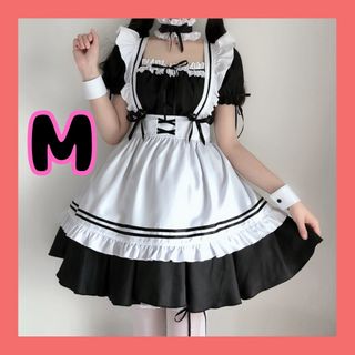 メイド服 コスプレロリータ コスチューム セクシー 6点セット　M(衣装一式)