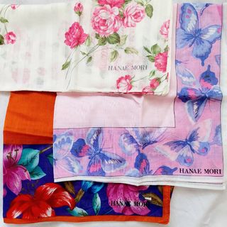 ハナエモリ(HANAE MORI)のハンカチ 森英恵 3枚(ハンカチ)