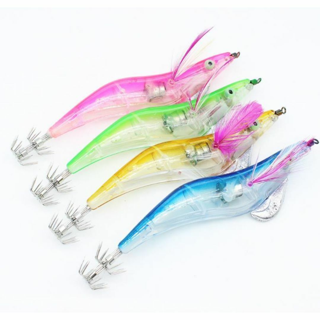 LED 集魚灯 水中ライト　 DC 12v 24v 13w　+　エギ 3.5号  スポーツ/アウトドアのフィッシング(その他)の商品写真