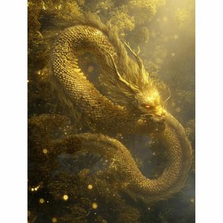 【天照る覇王✨難陀龍王】成功運・出世開運・王者の守護【出世龍神画】(アート/写真)